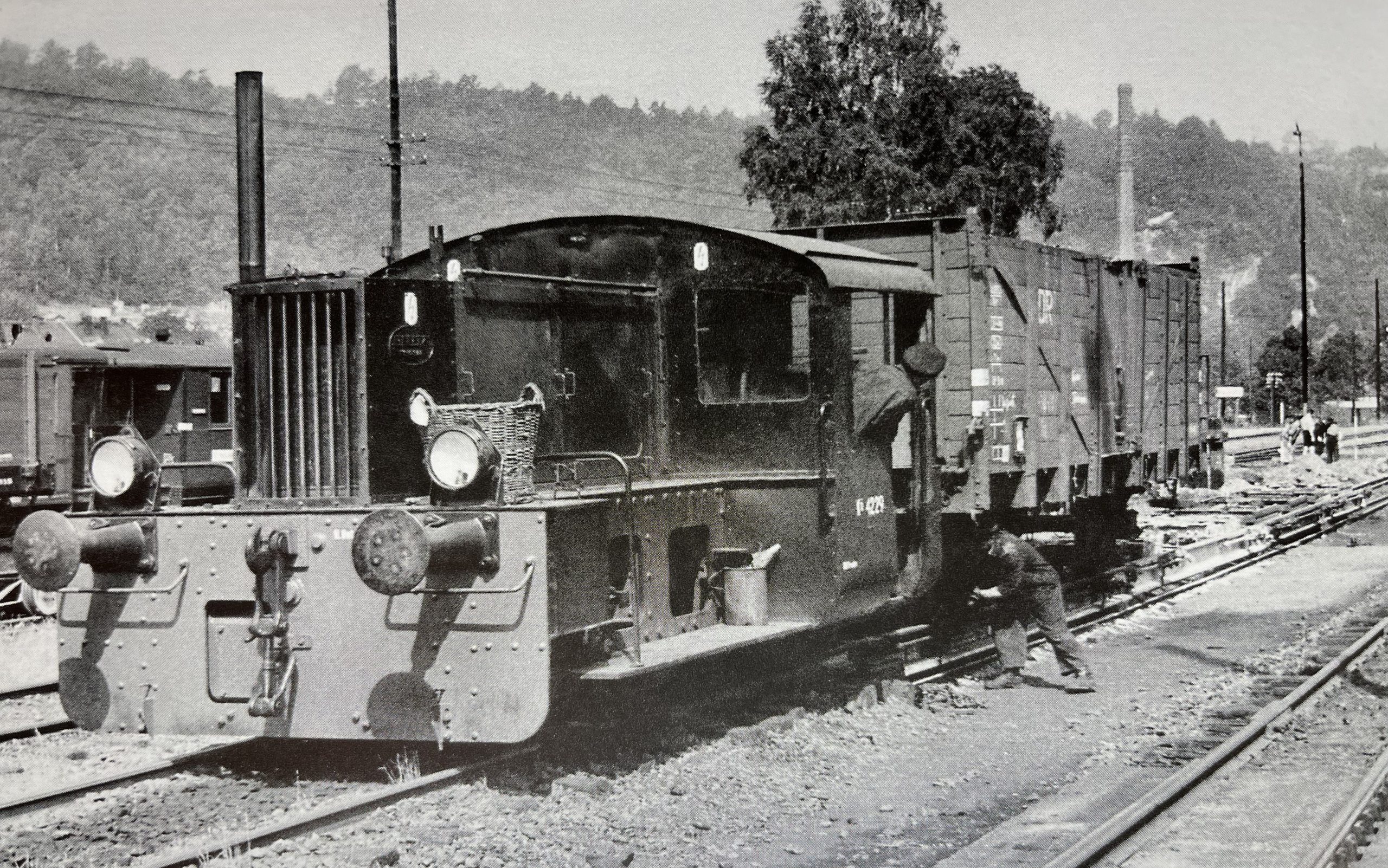 Verladearbeiten in der Rollwagengrube Meißen-Jaspisstraße, Foto: P. Haußig